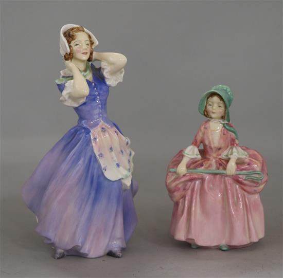 Two Doulton figures, (one discontinued)